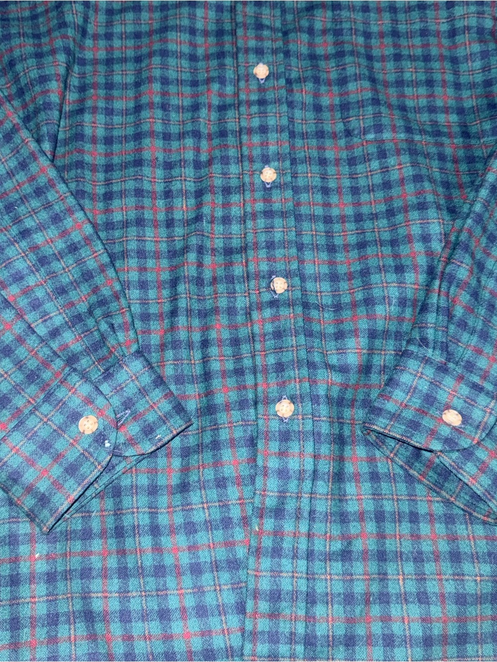 Pendleton Wool Button Up Board Shirt Mens M Plaid Long Sleeve - Picture 2 of 5
